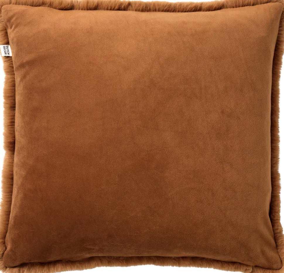 Dutch Decor Dekokissen Zaya braun 45 x 45 x 22 cm