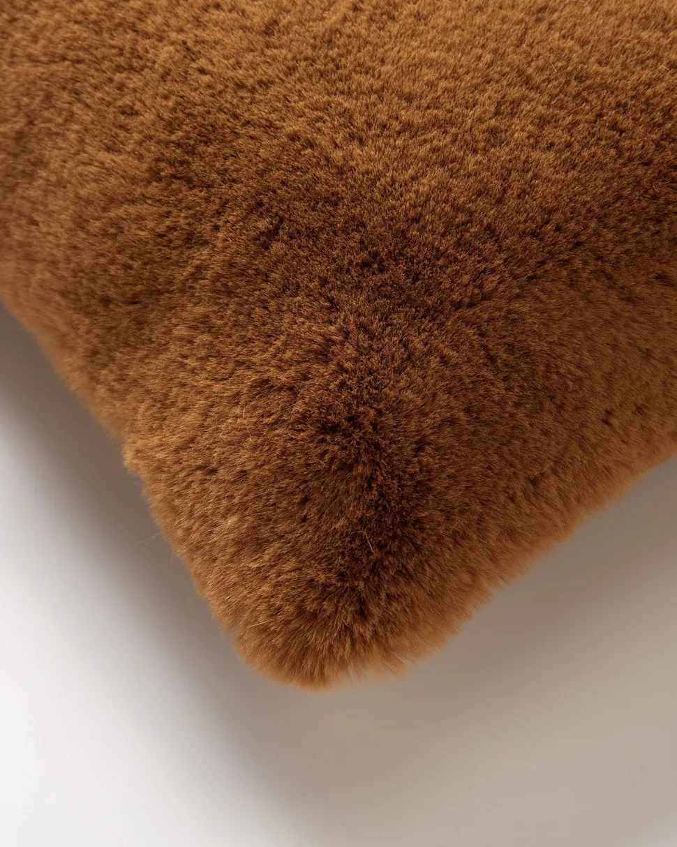 Dutch Decor Dekokissen Zaya braun 45 x 45 x 22 cm