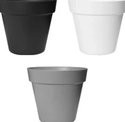 Easyday Blumentopf Smile D 47 cm H 41,7 cm schwarz