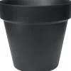 Easyday Blumentopf Smile D 39 cm H 34,7 cm schwarz