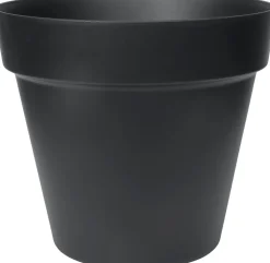 Easyday Blumentopf Smile D 39 cm H 34,7 cm schwarz