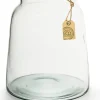 Eco Vase Eddy transparent D 17/21 H 22 cm