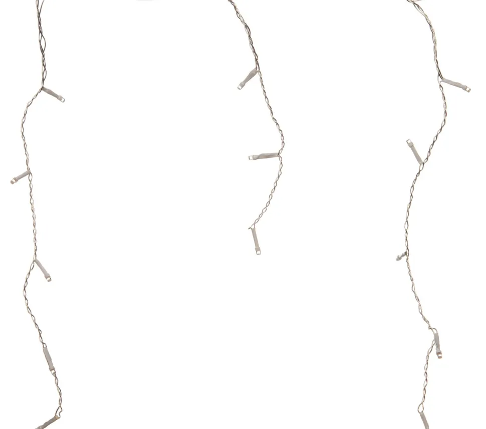 Eisregen Lichterkette Ergänzungsset mit 96 LEDs warmweiß 4 m