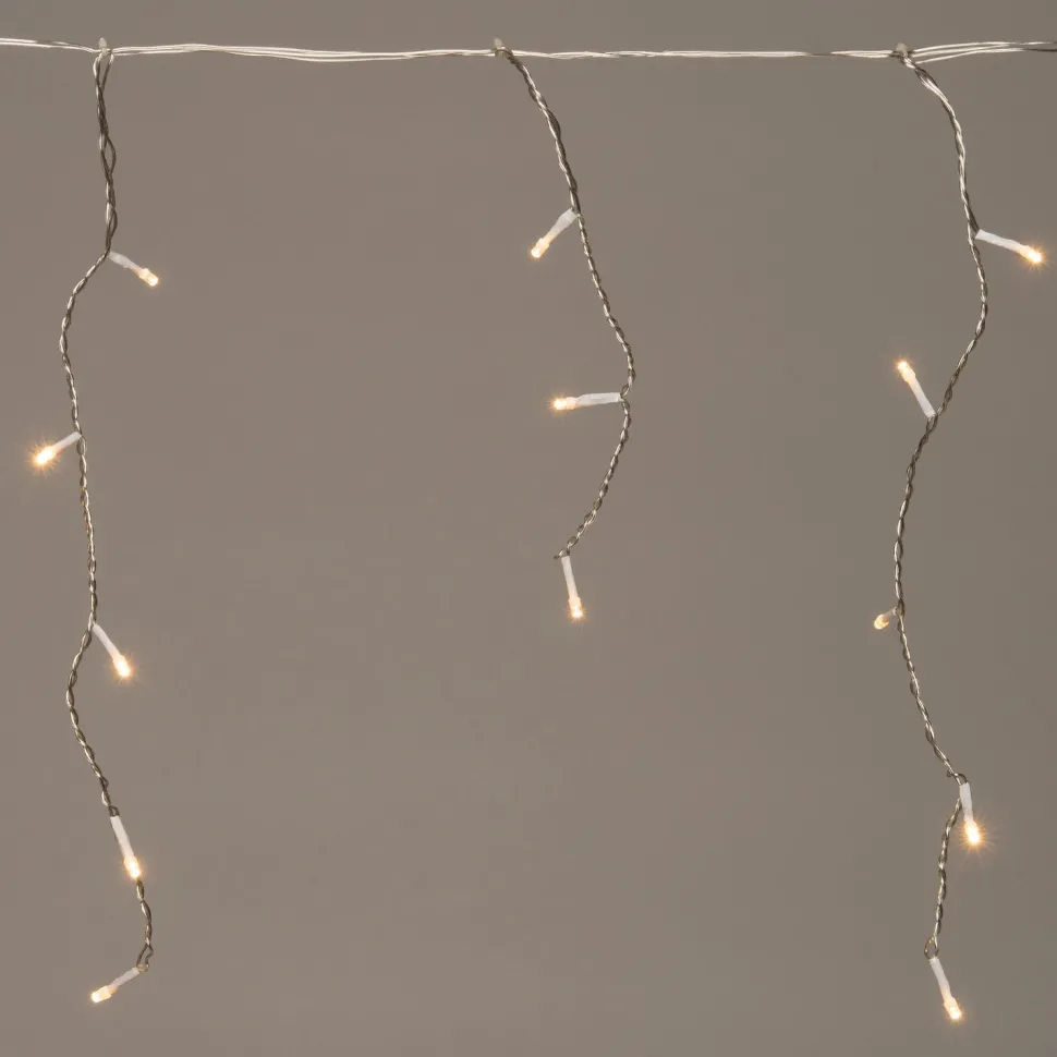 Eisregen Lichterkette Ergänzungsset mit 96 LEDs warmweiß 4 m