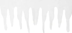 Eiszapfen Kunstschnee 200 x 32 cm weiß