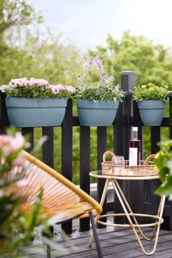 Elho Balkonkasten Vibia Easyhanger blau 46 x 24,1 x 26,5 cm