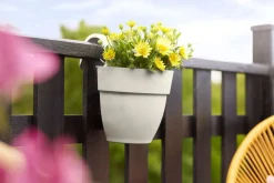 Elho Balkonkasten Vibia Easyhanger weiß 20,5 x 24,1 x 26,5 cm