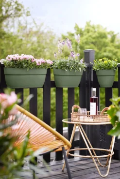 Elho Balkonkasten Vibia Easyhanger grün 46 x 24,1 x 26,5 cm