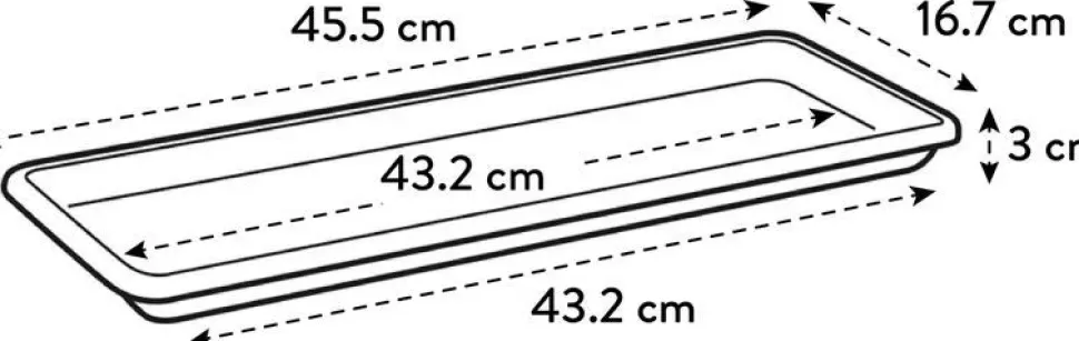 Elho Barcelona Balkonkasten Untersetzer 50 cm anthrazit