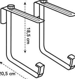 Elho Barcelona Balkonkastenhalter Metall anthrazit