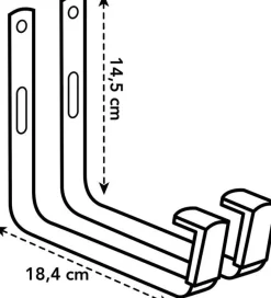 Elho Barcelona Balkonkastenhalter für Wand Metall anthrazit