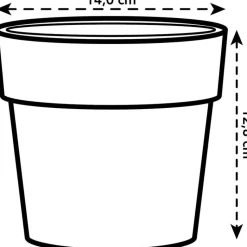 Elho Blumentopf B for original D 14 cm H 12,8 cm weiß