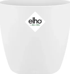 Elho Blumentopf Brussels rund mini D 11 cm H 9,7 cm weiß