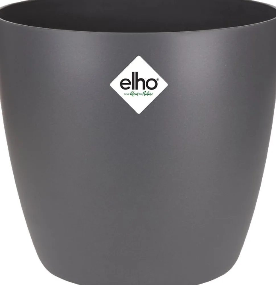 Elho Blumentopf Brussels rund D 22,3 cm H 20,5 cm anthrazit
