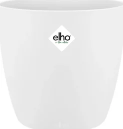 Elho Blumentopf Brussels rund D 20,3 cm H 18,6 cm weiß