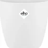 Elho Blumentopf Brussels rund D 25,1 cm H 23,1 cm weiß