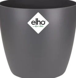 Elho Blumentopf Brussels rund mini D 6,7 cm H 6 cm anthrazit