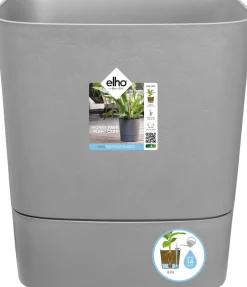Elho Blumentopf greensense aqua care hellgrau 38 x 38 x 39 cm