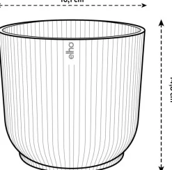 Elho Blumentopf Vibes D 16,1 cm H 14,8 cm rosa