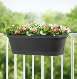 Elho Corsica Balkonkasten 58,5 x 24,5 x 20,2 cm  anthrazit