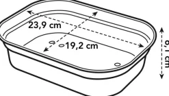 Elho green basics Anzuchtschale S schwarz 23,9 x 19,2 x 6,1 cm