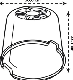 Elho green basics Anzuchtkasten Deckel D 30 cm H 23,1 cm