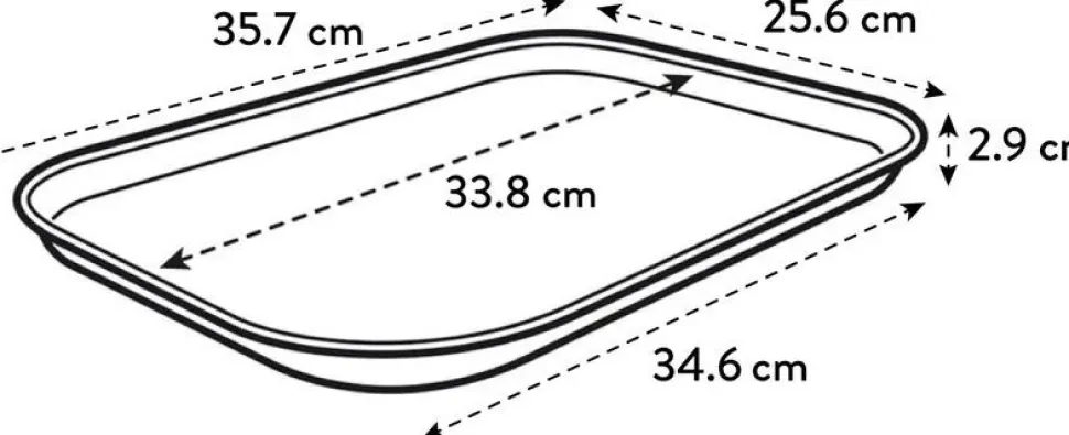 Elho green basics Anzuchtschale M schwarz 35,7 x 25,6 x 2,2 cm