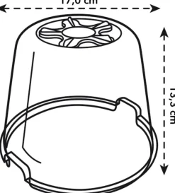 Elho green basics Anzuchtkasten Deckel D 17 cm H 13,8 cm