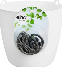 Elho Hängeampel Brussels mit Schnur D 18,3 cm H 18 weiß