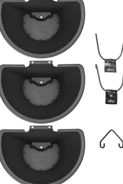 Elho Hängetöpfe Corsica anthrazit 26,7 x 17 x 29,7 cm 3 St.