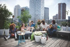 Elho Loft Urban Blumentopf rund D 20 cm weiß