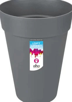Elho Loft Urban Blumentopf hoch D 28 cm H 38 cm anthrazit