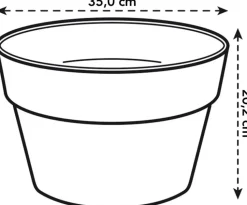 Elho Loft Urban Pflanzschale 35 cm weiß