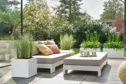 Elho Pflanzkübel Vivo 39 x 78 x 37,5 cm weiß