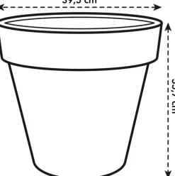 Elho Pure Blumentopf antrazit D 40 cm