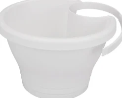 Elho Regenrohr-Blumentopf Corsica weiß D 24 H 15 cm