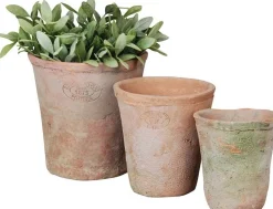 Esschert Design Blumentopf Ted terrakotta D 13,7 H 14,4 cm