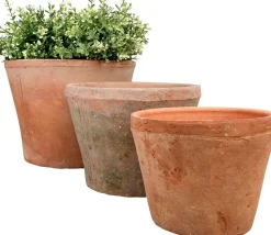 Esschert Design Blumentopf Geralde terracotta D 25 H 19 cm