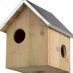 Esschert Design Eichhörnchenhaus naturell 25,3 x 26,3 x 29 cm