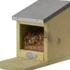Esschert Design Eichhörnchen Futterhaus naturell 12,2 x 23 x 17,5 cm
