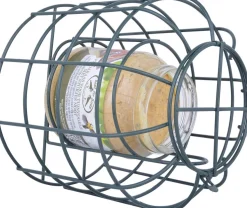 Esschert Design Erdnussbutter-Glashalter grün D 15,5 cm H 15,3 cm