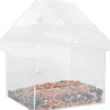 Esschert Design Fenster-Vogelfutterhaus transparent 15,7 x 10,8 x 17 cm