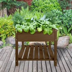 Esschert Design Hochbeet braun 78,8 x 78,8 x 78 cm