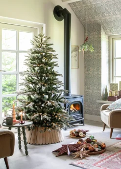 Everlands Korb für Weihnachtsbaum natur D 70 H 28 cm