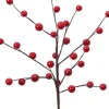 Everlands Weihnachtszweig mit Beeren rot 26 cm