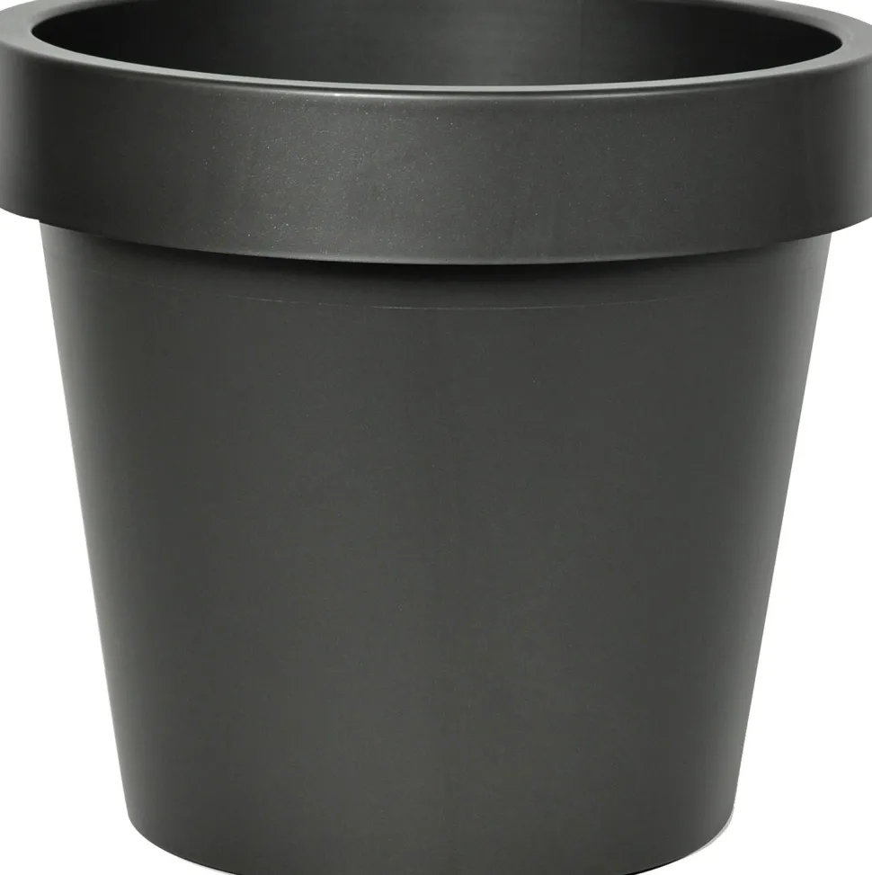 Everydays by Intratuin Blumentopf Freek anthrazit D 25 H 22 cm