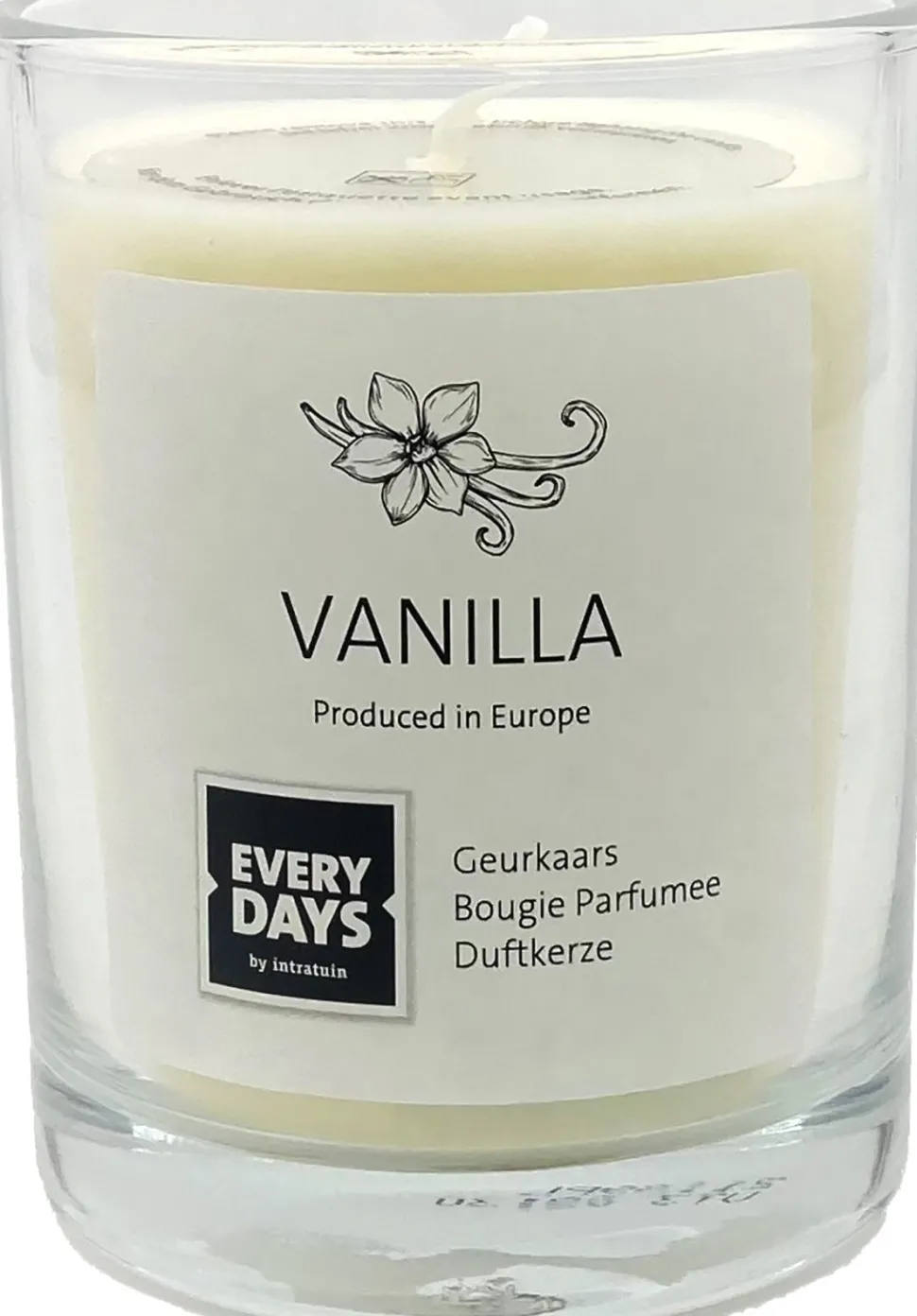Everydays by Intratuin Duftkerze Vanilla weiß 43 Std. D 7,9 H 9,5 cm