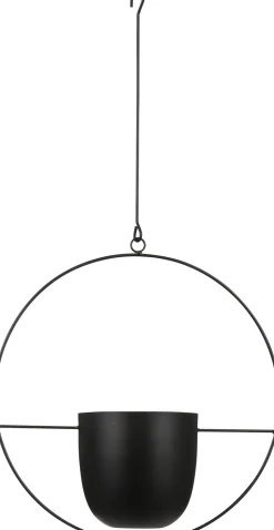 Everydays by Intratuin Hängetopf Dexter schwarz 35 x 14 x 65 cm