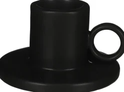 Everydays by Intratuin Kerzenständer Ears schwarz D 12,5 cm H 7 cm