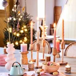 Everydays by Intratuin Kerzenständer Lissy naturell D 10 H 18 cm